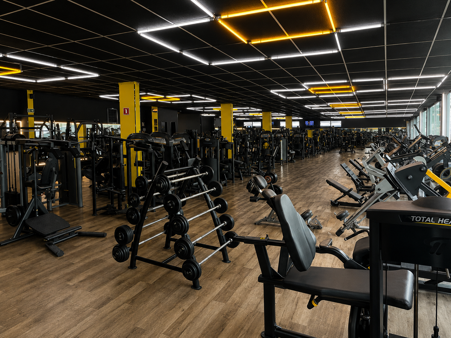 Área de musculação Boha Fitness